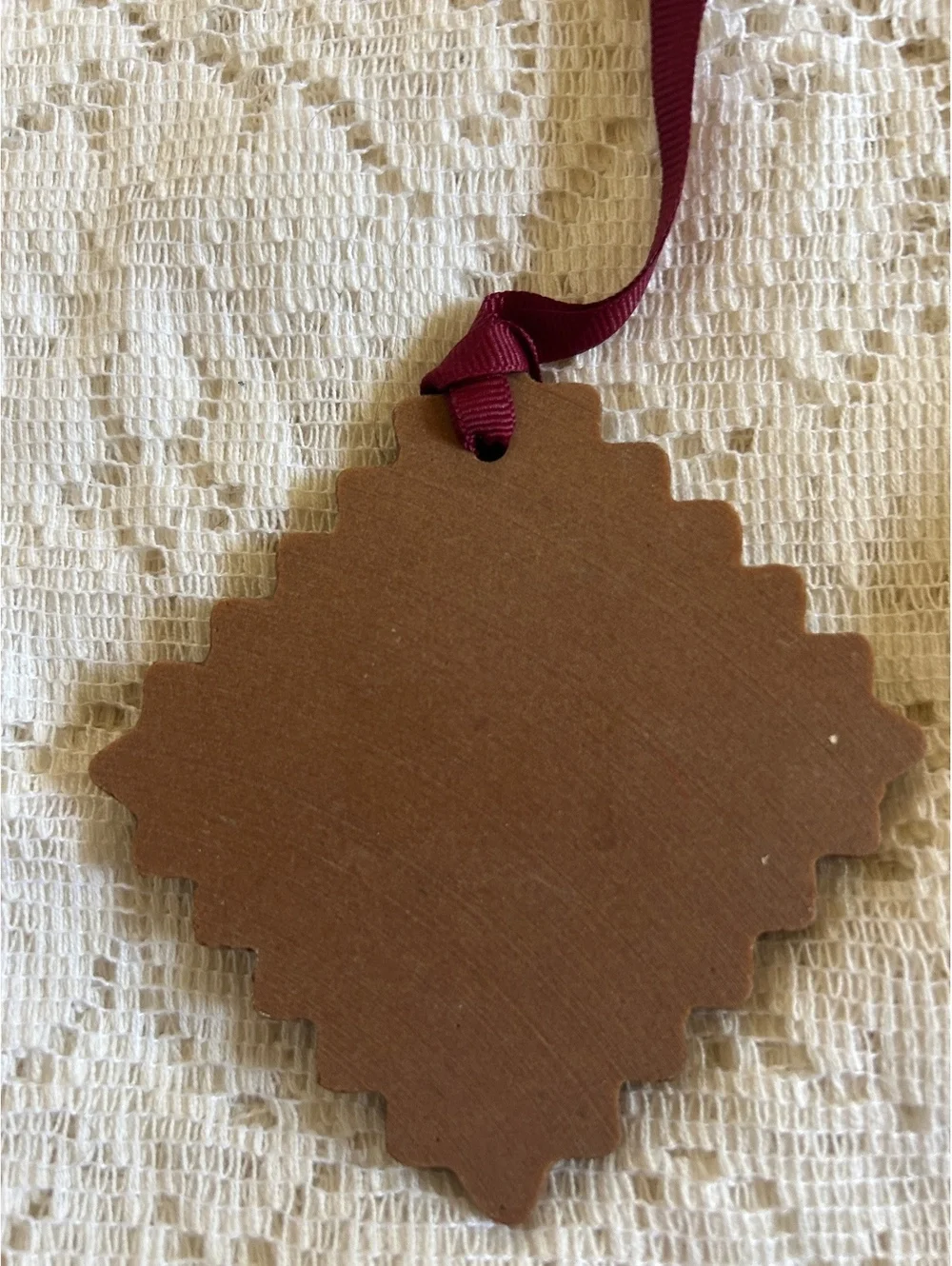 Hand-Carved Wooden Christmas Ornaments Set of 3